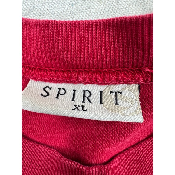 VTG Spirit Jersey Ole Miss Rebels Size XL Red Long Sleeve Hotty Toddy RN131422 - Picture 8 of 15